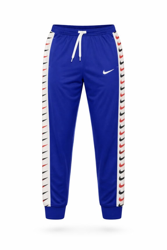 NIKE TRACK PANTS STREETWEAR ROYAL BLUE MEN PRE OWNED M