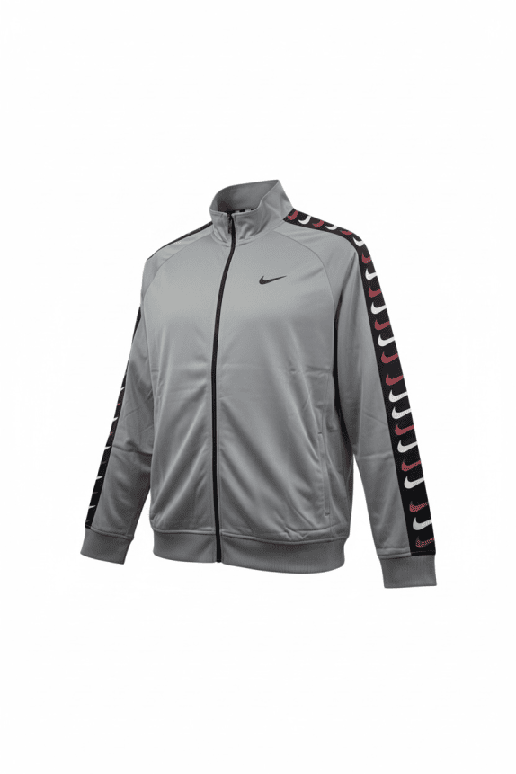 NIKE ΖΑΚΕΤΑ ΦΟΥΤΕΡ ΜΕ ΦΕΡΜΟΥΑΡ LOGO TAPE ΓΚΡΙ ΑΝΔΡΙΚΗ 4XL