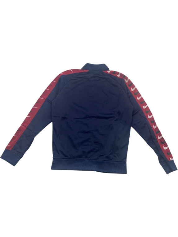 NIKE Ζακέτα Φούτερ Track Jacket με Swoosh Logo Tape Μπλε/Κόκκινο Ανδρική Μέγεθος S