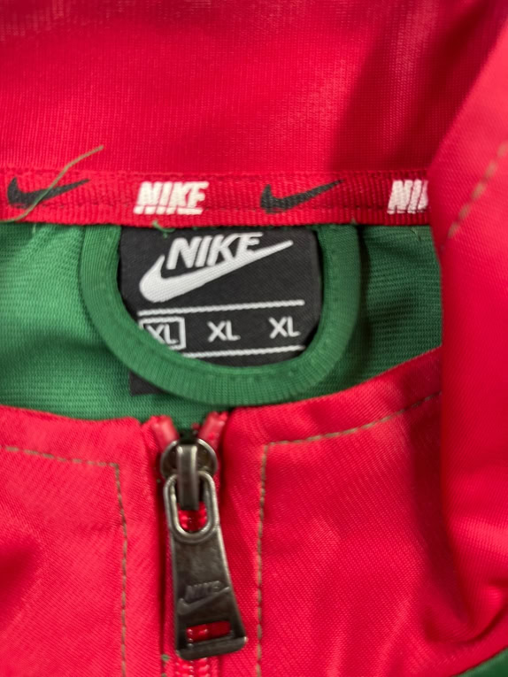 GIACCA FELPA NIKE STILE VINTAGE NIKE AIR VERDE/ROSSO UOMO XL