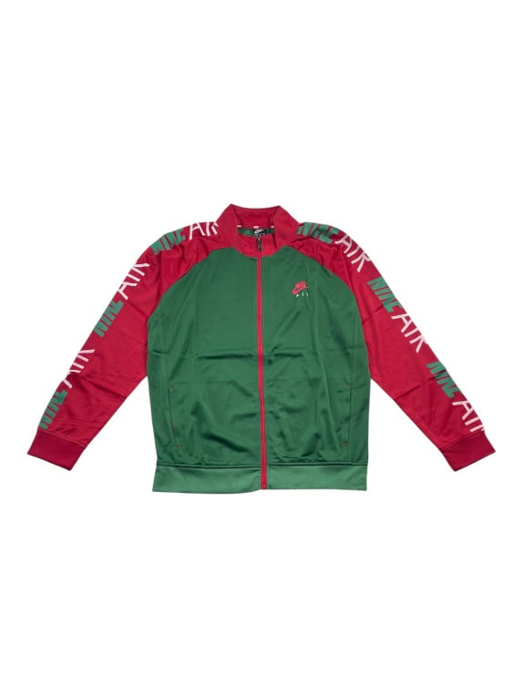 GIACCA FELPA NIKE STILE VINTAGE NIKE AIR VERDE/ROSSO UOMO XL