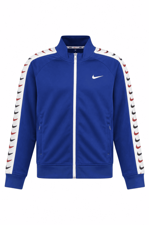 NIKE TRACK JACKET STREETWEAR BLUE MEN PRE OWNED L