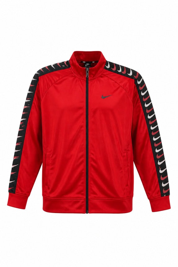 NIKE TRACK JACKET SPORTY RED MEN PRE OWNED XXL
