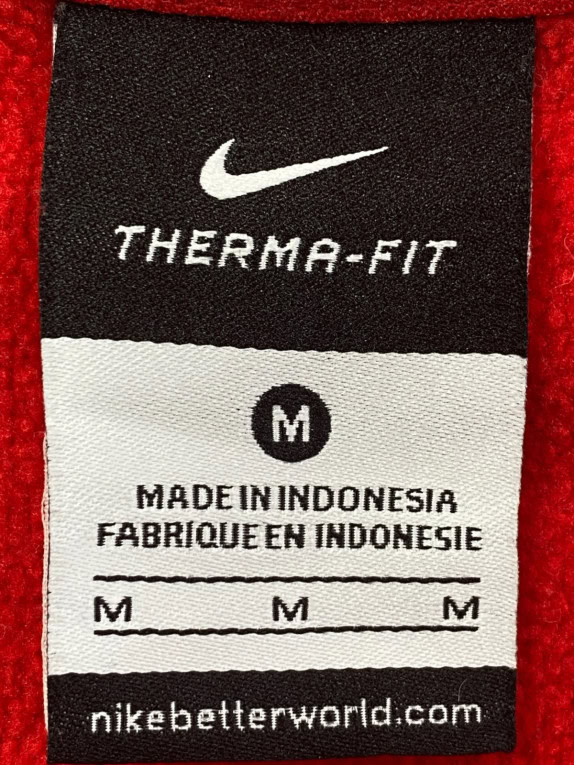 NIKE ZIP HOODIE SPORTSWEAR ΚΟΚΚΙΝΟ ΑΝΤΡΙΚΟ PRE OWNED M
