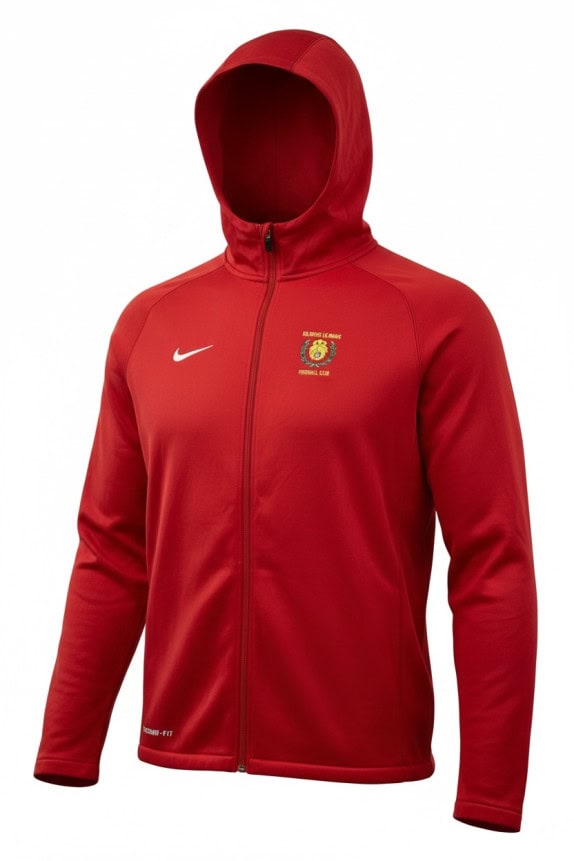 NIKE ZIP HOODIE SPORTSWEAR ΚΟΚΚΙΝΟ ΑΝΤΡΙΚΟ PRE OWNED M