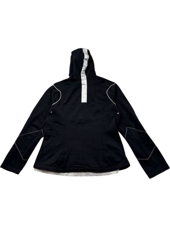 NIKE ZIP HOODIE SPORTSWEAR BLACK WOMENS PRE OWNED L