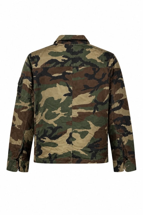 1980s VINTAGE FIELD JACKET UTILITY CAMOUFLAGE UNISEX PRE OWNED S