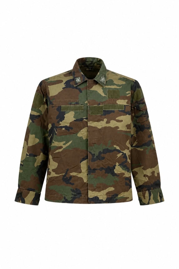 1980s VINTAGE FIELD JACKET UTILITY CAMOUFLAGE UNISEX PRE OWNED S