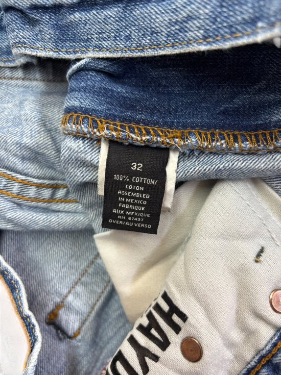 NO BRAND JEANS VINTAGE ΜΠΛΕ ΑΝΤΡΙΚΟ W32 pre-owned