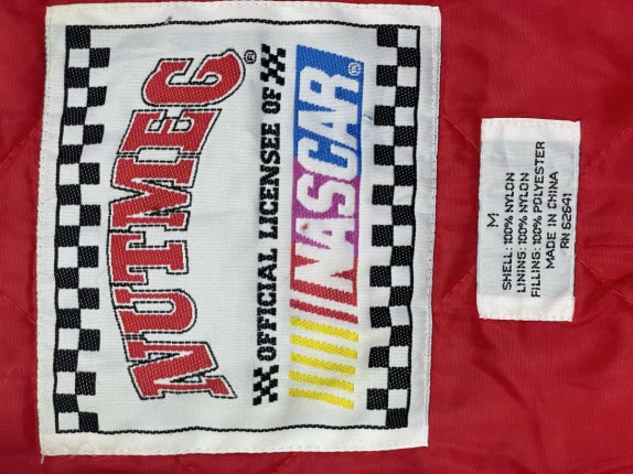 NO FEAR RACING JACKET RETRO ΜΑΥΡΟ ΚΟΚΚΙΝΟ ΑΝΤΡΙΚΟ PRE OWNED