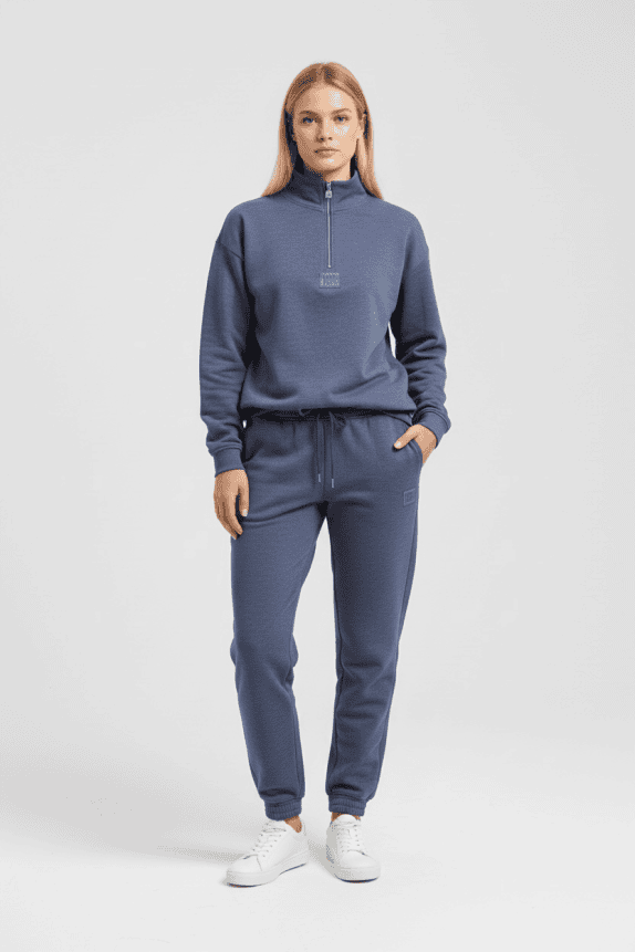 Nobel Basic Tuta Set Vintage Logo Blu Donna XXL