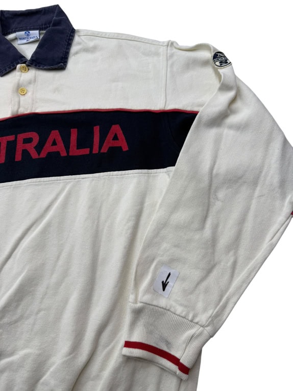 NORTH SAILS ΦΟΥΤΕΡ RUGBY STYLE VINTAGE "AUSTRALIA" LOGO ΕΚΡΟΥ ΑΝΔΡΙΚΟ MEDIUM