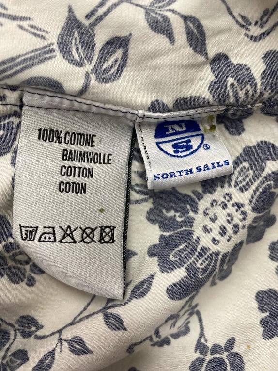 NORTH SAILS ΠΟΥΚΑΜΙΣΟ ΜΕ ΦΛΟΡΑΛ PRINT ΜΠΛΕ/ΛΕΥΚΟ ΑΝΔΡΙΚΟ S