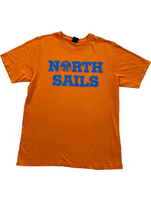 NORTH SAILS T-SHIRT REGULAR FIT LOGO ARANCIONE UOMO M