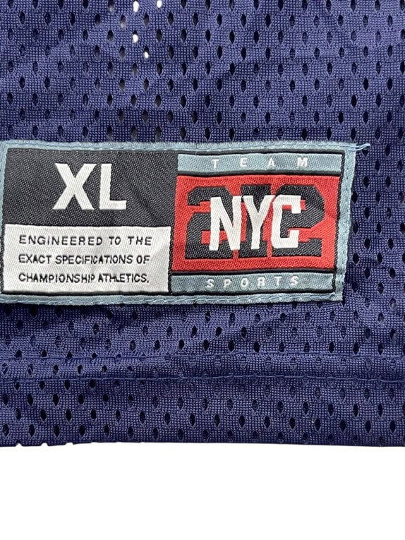 NYC SPORTS CANOTTA BASKET SPORTSWEAR BLU NAVY UOMO PRE OWNED XL