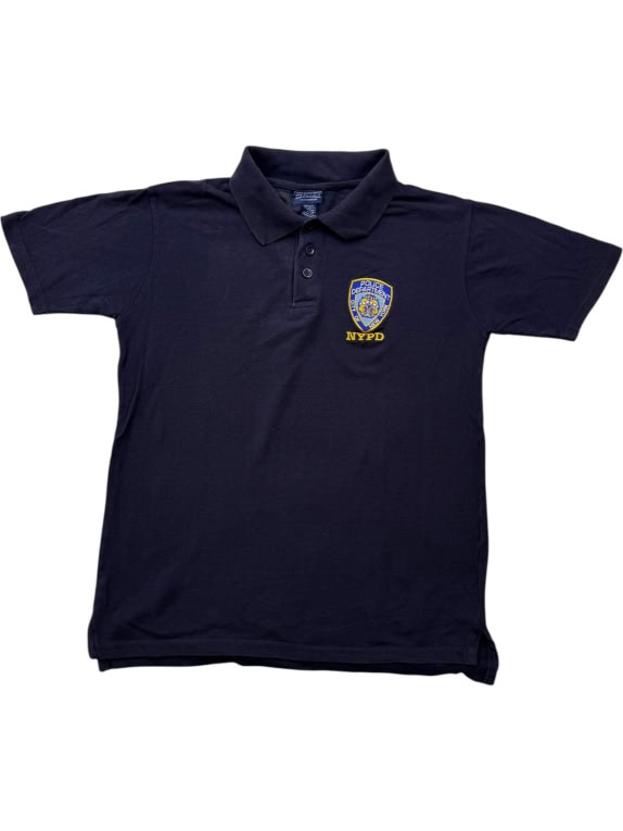 Polo NYPD con logo del Dipartimento di Polizia blu navy da uomo M