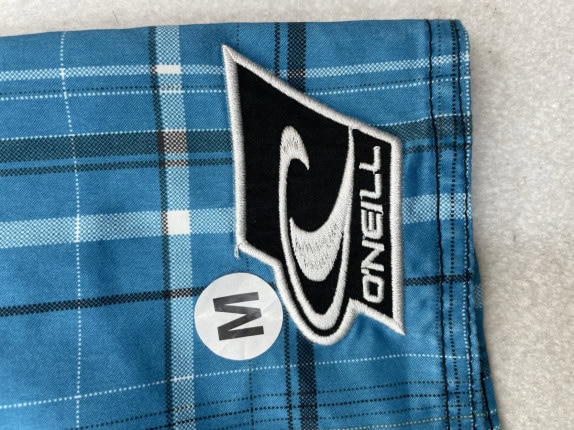 O NEILL CARGO SWIM SHORTS GRAFFITI BLUE GREEN ΑΝΤΡΙΚΟ PRE OWNED M