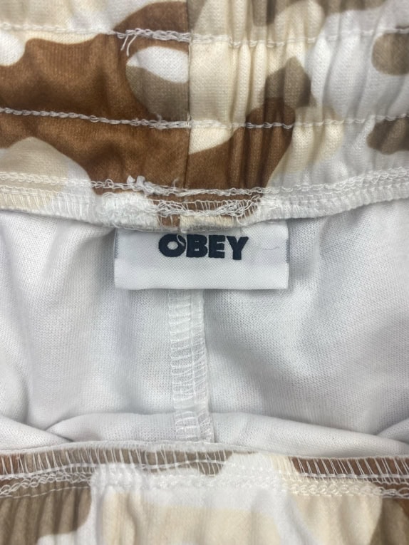 Obey Ανδρική Φόρμα Παντελόνι Camo Μπεζ L