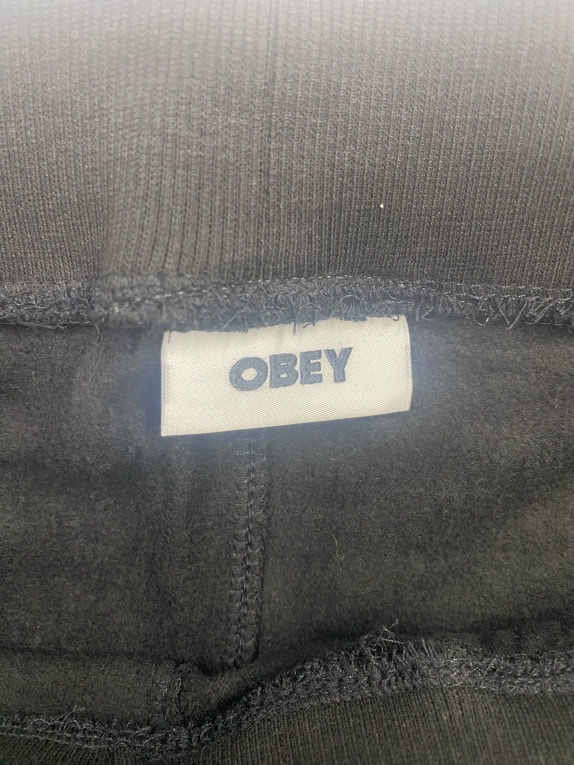 Obey Ανδρική Φόρμα Παντελόνι Μαύρο L