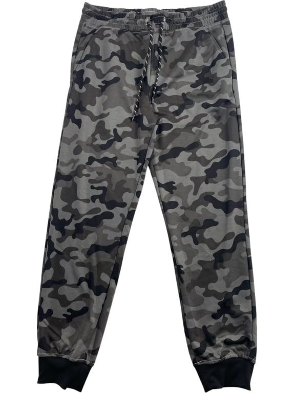 OBEY JOGGER PANTS CAMOUFLAGE WITH CUFFS GREY MEN'S L