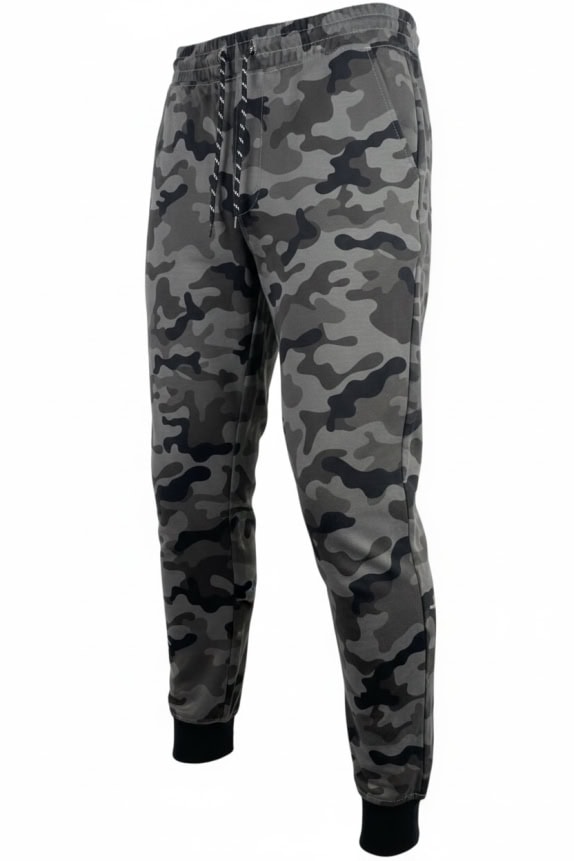 OBEY PANTALONE TUTA CAMOUFLAGE CON ELASTICO GRIGIO UOMO L
