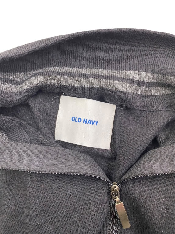 Old Navy Men’s Black Zip-Up Sweatshirt XL