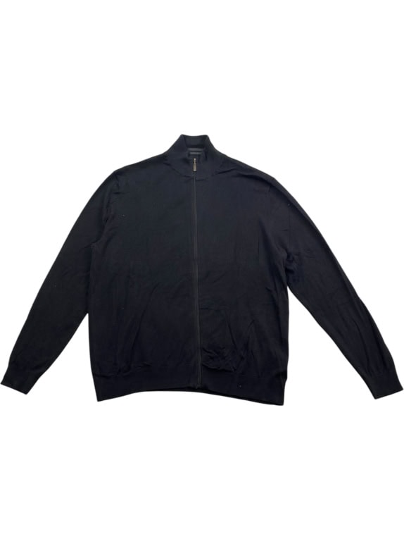 Old Navy Felpa con cerniera da uomo nera XL