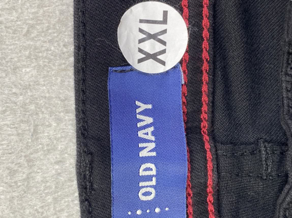 OLD NAVY ΠΑΝΤΕΛΟΝΙ ΜΙΝΙΜΑΛ ΜΑΥΡΟ ΑΝΤΡΙΚΟ PRE OWNED XXL