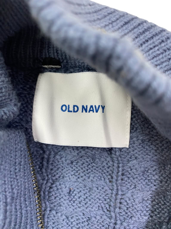 Old Navy Πλεκτή Ζακέτα Cable Knit Casual Μπλε Ανδρική XL