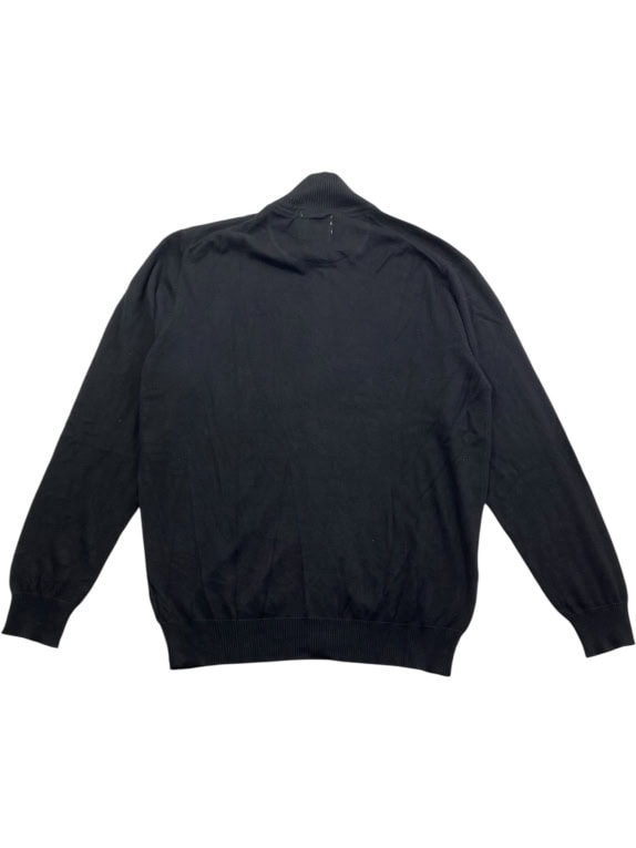 Old Navy Πλεκτή Ζακέτα Casual Full Zip Μαύρη Ανδρική XL