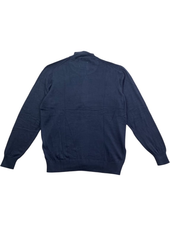 OLD NAVY Πλεκτή Ζακέτα Casual Με Φερμουάρ Μπλε Ανδρική XL