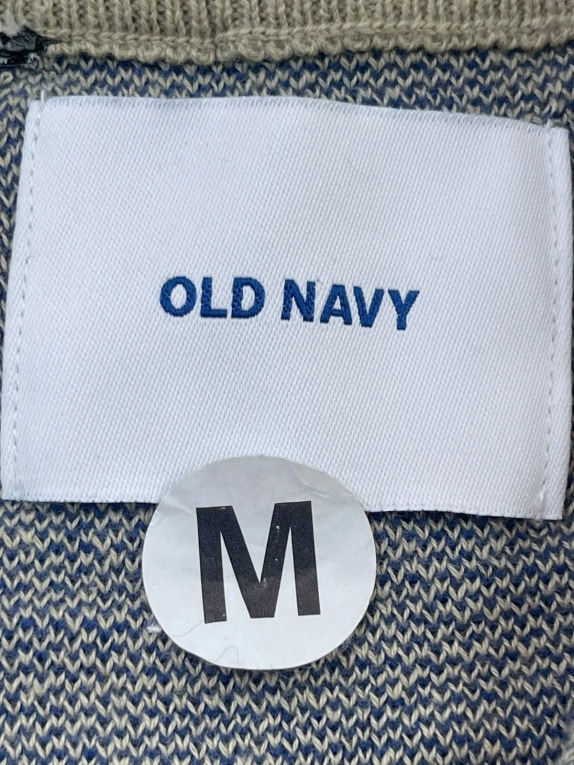 OLD NAVY ΠΛΕΚΤΟ HALF ZIP MINIMAL ΓΚΡΙ ΑΝΤΡΙΚΟ PRE OWNED M