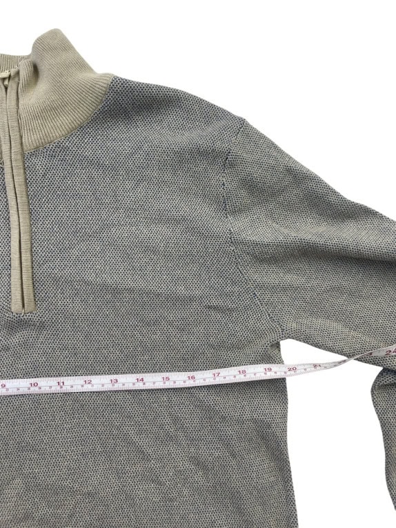 OLD NAVY ΠΛΕΚΤΟ HALF ZIP MINIMAL ΓΚΡΙ ΑΝΤΡΙΚΟ PRE OWNED M
