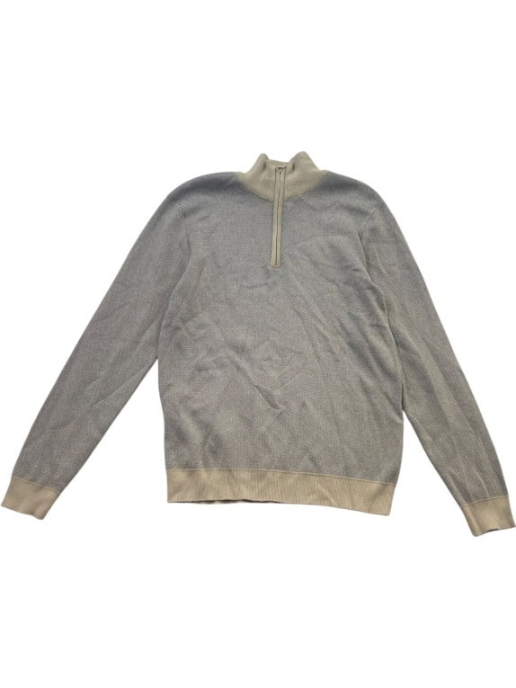 OLD NAVY ΠΛΕΚΤΟ HALF ZIP MINIMAL ΓΚΡΙ ΑΝΤΡΙΚΟ PRE OWNED M