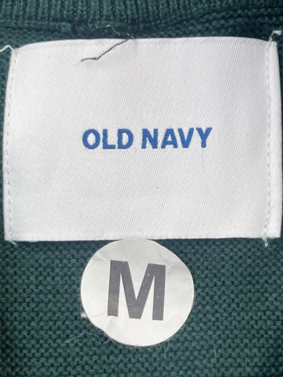 OLD NAVY ΠΛΕΚΤΟ HALF ZIP MINIMAL ΠΡΑΣΙΝΟ ΑΝΤΡΙΚΟ PRE OWNED M