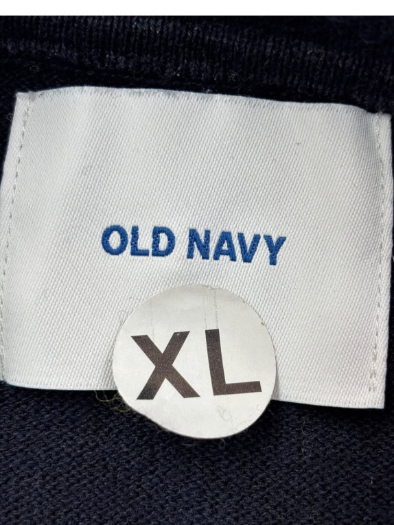 OLD NAVY ΠΟΥΛΟΒΕΡ ΜΕ ΦΕΡΜΟΥΑΡ MINIMAL NAVY ΑΝΤΡΙΚΟ PRE OWNED XL
