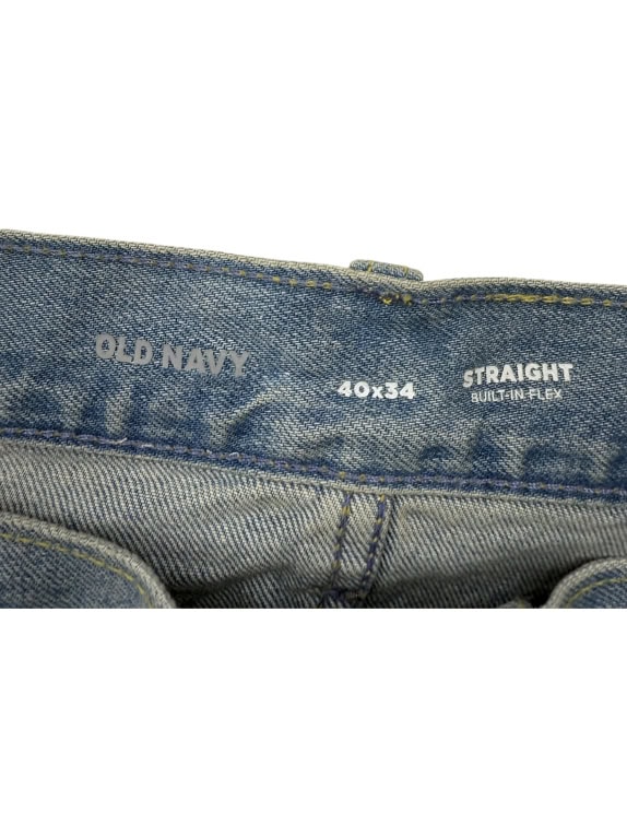 Old Navy Τζιν Παντελόνι Straight Built-In Flex Μπλε Ανδρικό 40x34