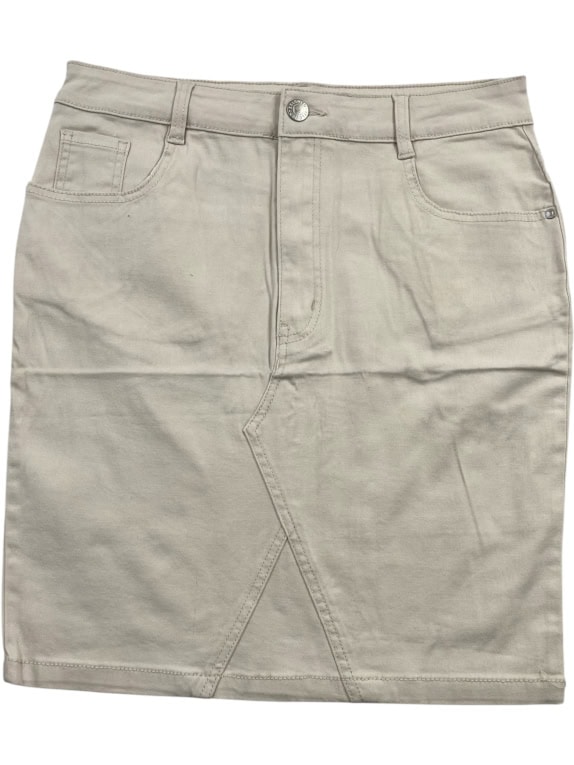 OLD NAVY Gonna vintage in denim con logo beige da donna XS