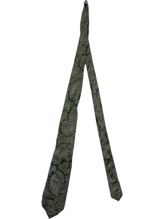 OLIVER ΓΡΑΒΑΤΑ PAISLEY OLIVE ΑΝΤΡΙΚΟ PRE OWNED