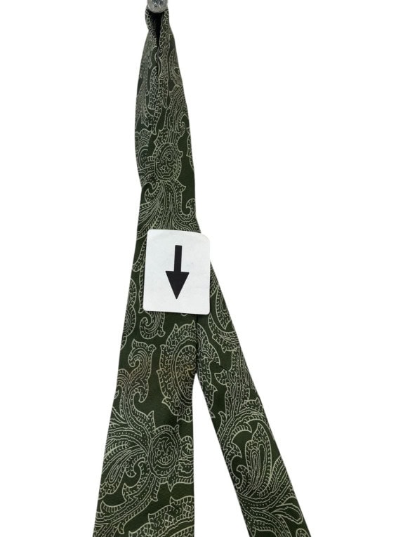 OLIVER ΓΡΑΒΑΤΑ PAISLEY OLIVE ΑΝΤΡΙΚΟ PRE OWNED