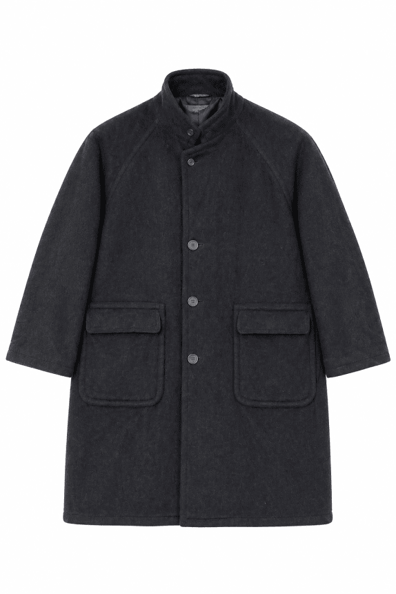 1980s OLIVER HERRINGTON COAT NERO UOMO PRE OWNED XL