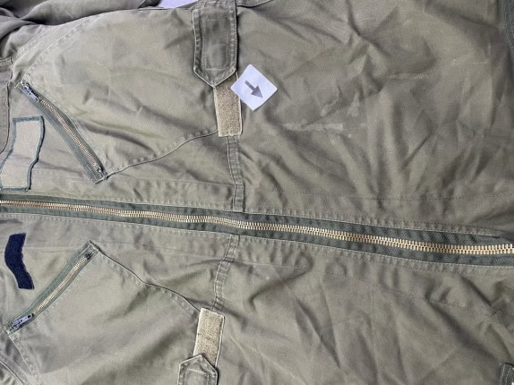 1970s MILITARY UTILITY JUMPSUIT UTILITY OLIVE MENS PRE OWNED XL