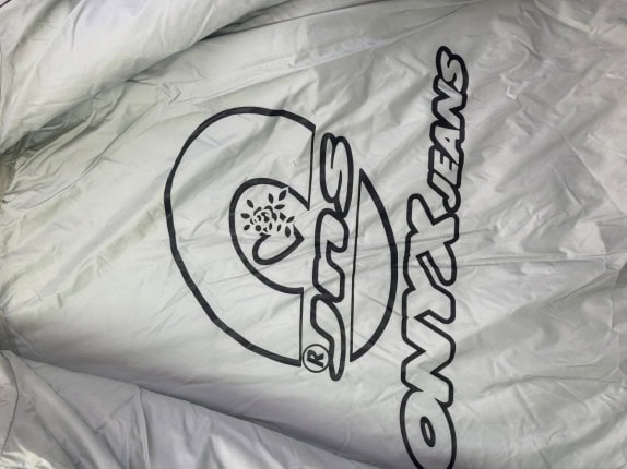 1998 ONYX JEANS ΜΠΟΥΦΑΝ PUFFER STREETWEAR ΜΑΥΡΟ UNISEX PRE OWNED M
