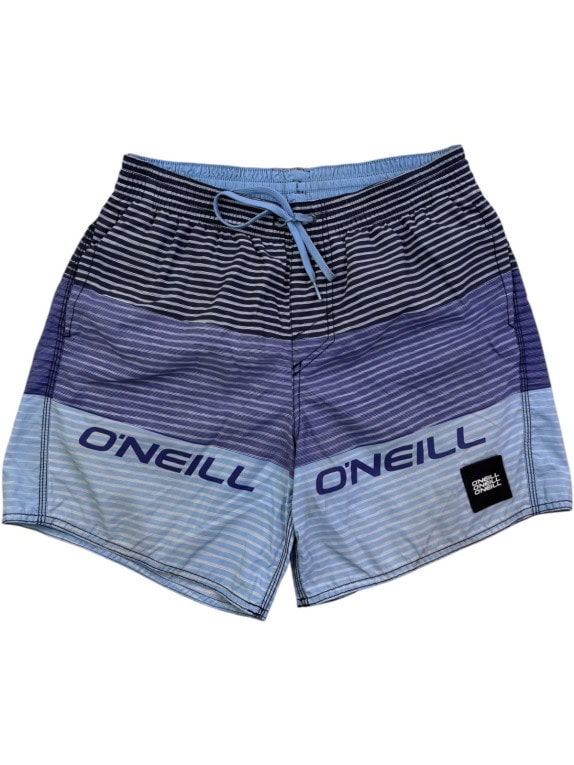 O\'NEILL ΜΑΓΙΟ ΣΟΡΤΣ STRIPED ΜΠΛΕ ΑΝΤΡΙΚΟ PRE OWNED