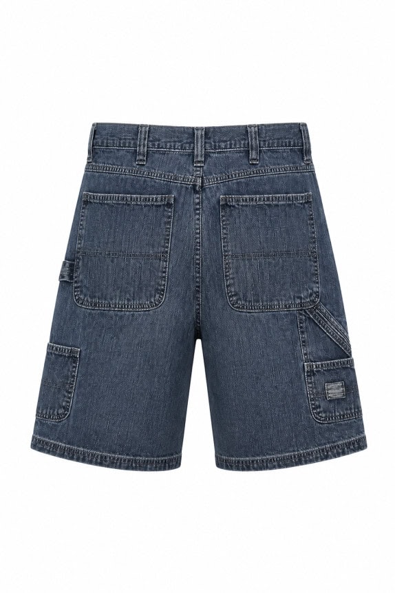 WRANGLER DENIM SHORTS WASHED BLUE MENS PRE OWNED L