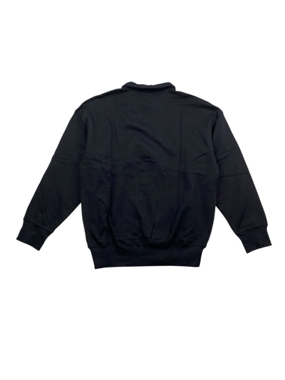 Only & Sons Φούτερ Polo Half-Zip CASUAL Μαύρο Ανδρικό M