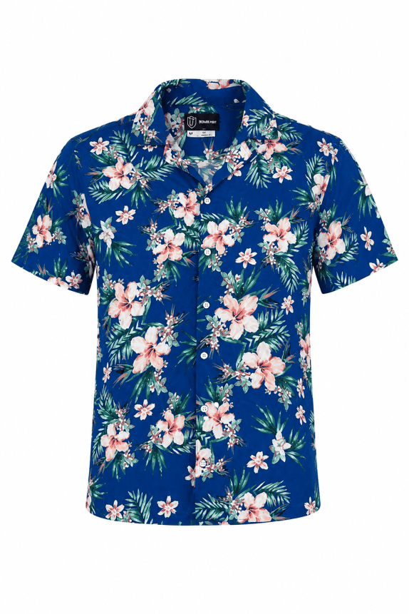 ORIGINAL USE SHIRT TROPICAL BLUE MEN PRE OWNED M