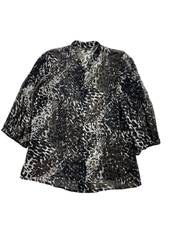 OVS Business Γυναικείο Ημιδιάφανο Πουκάμισο Animal Print Καφέ IT L-XL