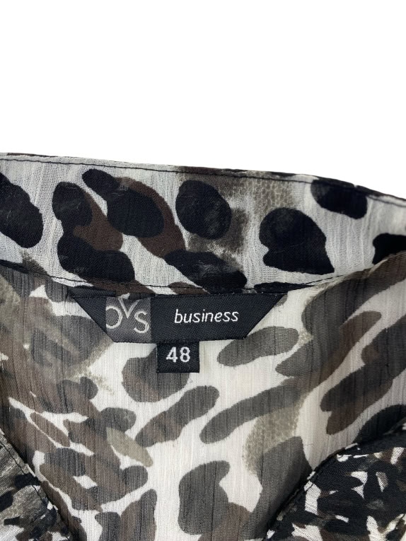 OVS Business Γυναικείο Ημιδιάφανο Πουκάμισο Animal Print Καφέ IT L-XL
