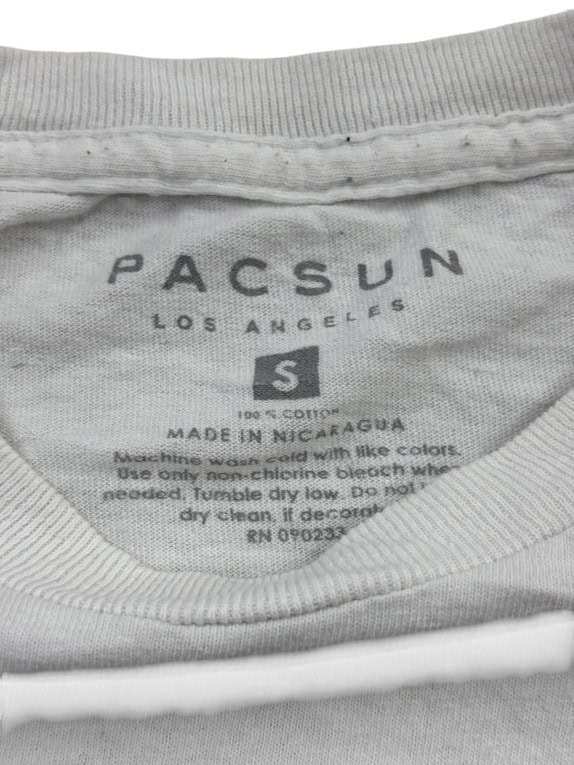PACSUN GRAPHIC TEE RACING GREY MENS PRE OWNED S